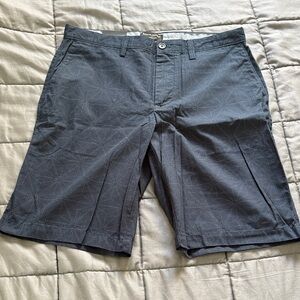 Dark Blue Patterned Men's Shorts